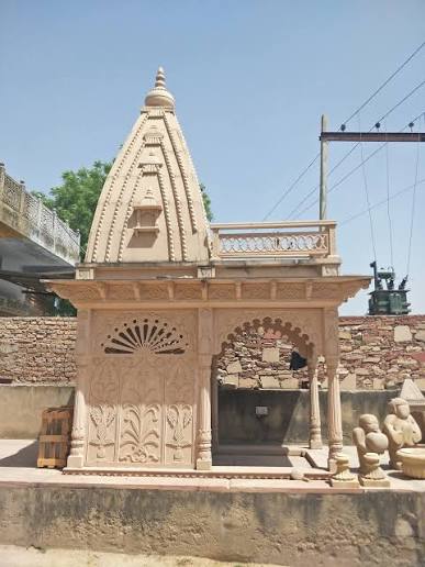 Teak Wood & Marble Mandir